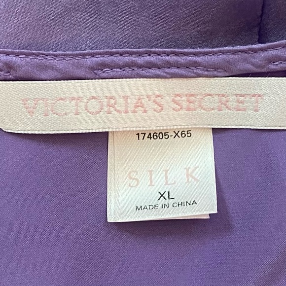 🌺SOLD🌺 Y2k Victoria’s Secret Silk Purple Sheer Vintage Maxi Gown Slip Dress - Picture 4 of 10